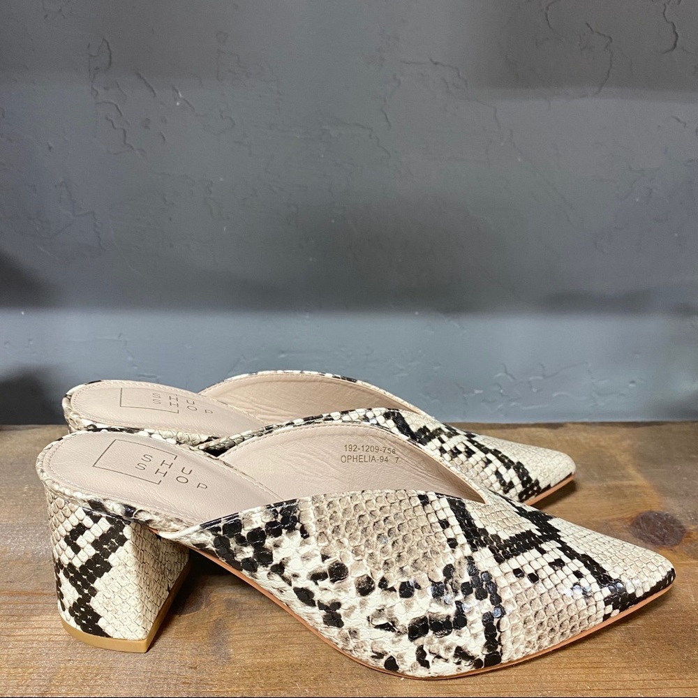 Shu Shop Snake Mule